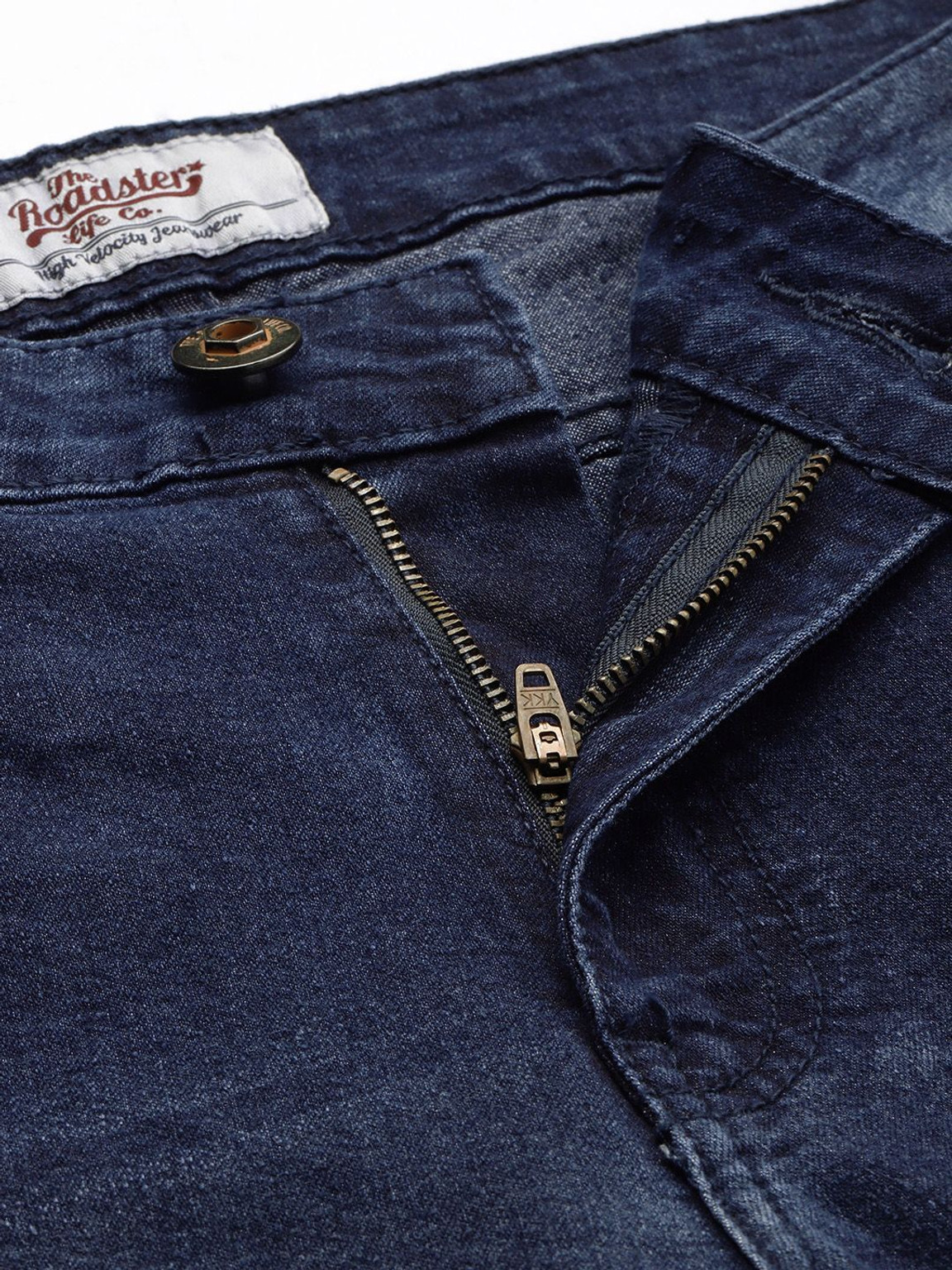Roadster Men Slim Mid Rise Dark Blue Jeans